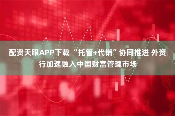 配资天眼APP下载 “托管+代销”协同推进 外资行加速融入中国财富管理市场