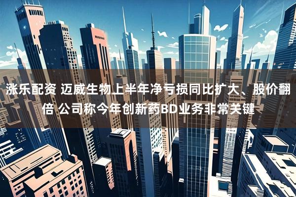 涨乐配资 迈威生物上半年净亏损同比扩大、股价翻倍 公司称今年创新药BD业务非常关键