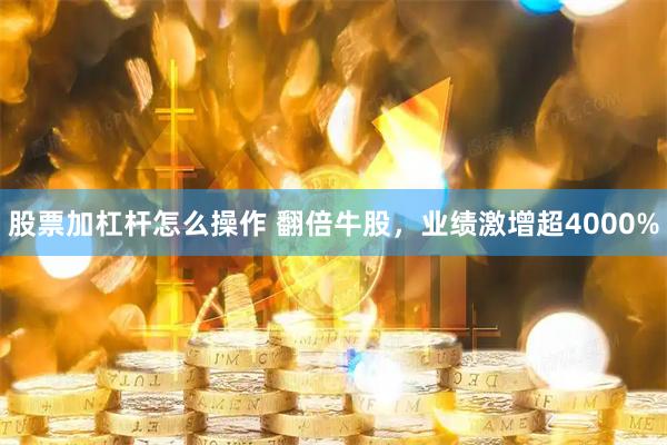 股票加杠杆怎么操作 翻倍牛股，业绩激增超4000%