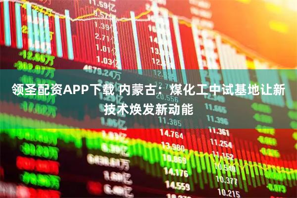 领圣配资APP下载 内蒙古：煤化工中试基地让新技术焕发新动能